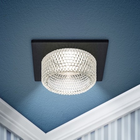 Lamp built -in era DK110, IP20, 12W, 80x80x45 mm, black/transparent color-2