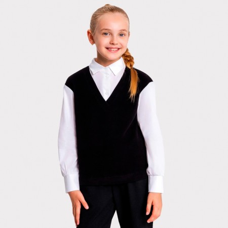 Jumper for a girl school, black color, height 140 cm