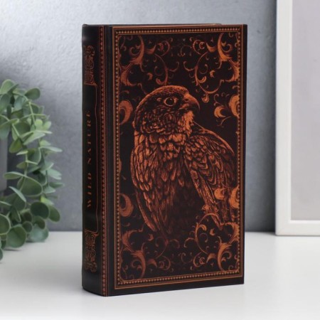 Safe-book wood, leatherette "hawks" Wild Nature "21x13x5 cm