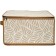Folding box “Leaves”, 30x15x15 cm, beige