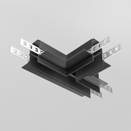 Connector T-shaped Exign built under GCL 12.5 mm, black-1
