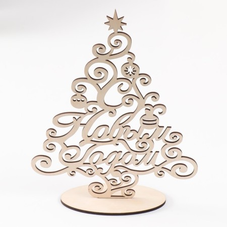 Souvenir tree "Happy New Year" 20x27.5 cm (set 2 parts)-3