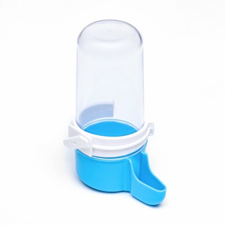 Bird drinker 6 x 13.5 cm, 240 ml, blue/white-4