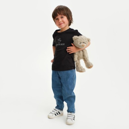 T-shirt Children's KAFTAN "Daddy’s Boy" R.30 (98-104), black-5