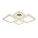 LED ceiling LED with Ambrella Light, Ice, FA1726, 4XLED, 108 W, 8175LUM, 3000-6400K, Chromium Color Chrome