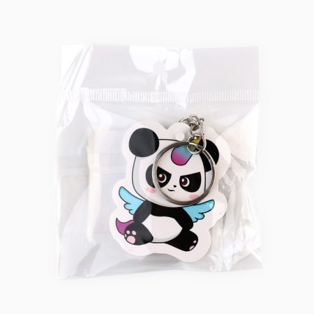 Panda key a keychain, 9.9 x 4 cm-3