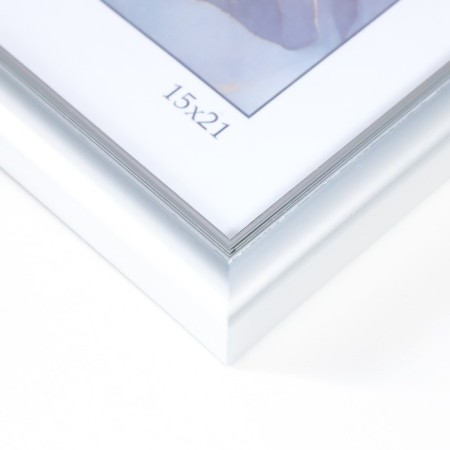 Photo frame Plastic "Gamma" 15x21 cm, matte silver-3