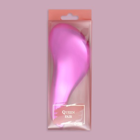 Massage comb, 8 × 18.5 cm, PVC box, color mix-9
