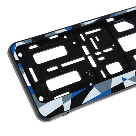 Frame for a car number, book, blue, "avant -garde"-5