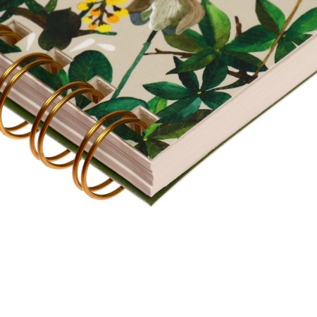 Notepad A6-, 100 sheets on the crest "Baobab", solid cover, matte lamination of Soft Touch, stamping gold foil-1