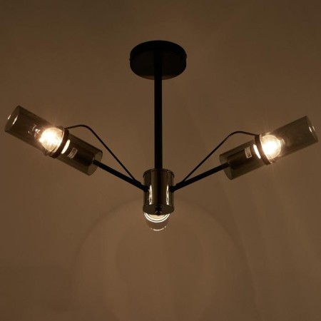 Economic Service chandelier 31101/3 3x40W E14, chrome/black, 66x66x32 cm-2