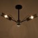 Economic Service chandelier 31101/3 3x40W E14, chrome/black, 66x66x32 cm