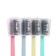 Set of 4 brushes, macarun, soft stiffness
