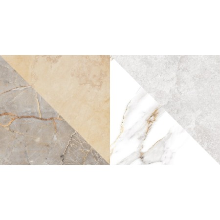 Tiles Facing Geometry Capella GT White, GT98VG 50x25-3