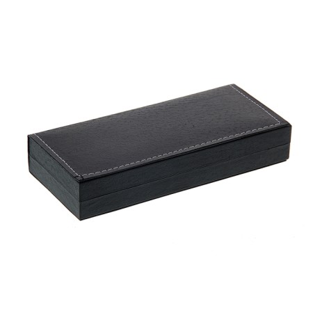 A set of Gift handles Calligrata "Platinum" 2 pieces: feathers, capillary, in the leatherette case, silver with golden inserts-2