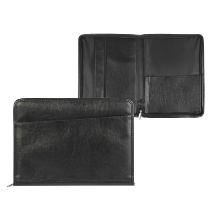 Business folder, artificial leather, 370 x 275 x 30 mm, "luxury" black 6d05