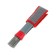 Brush for cleaning hard-to-reach places in the passenger compartment, 18 cm, gray-red