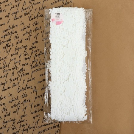 Lace Hypure, 80 mm × 9 ± 0.5 m, white color-2