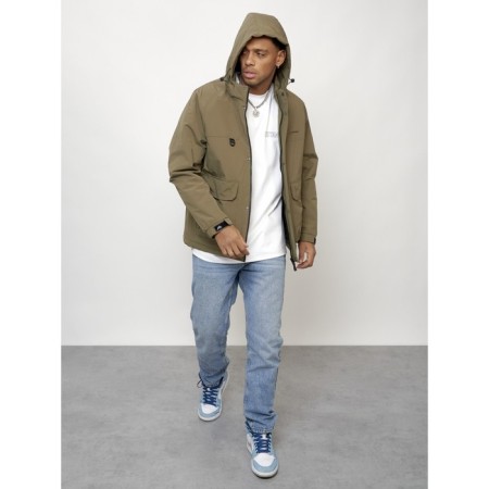 Male spring jacket, size 48, dark beige color-13