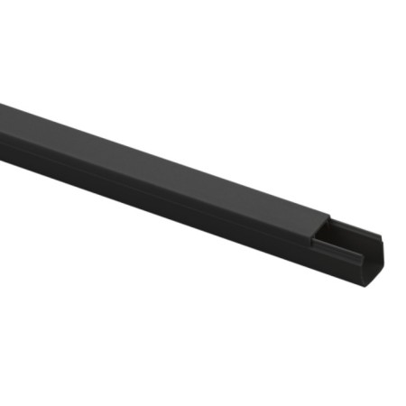 Cable-channel ERA KK-B-12-12 Black 12x12 mm