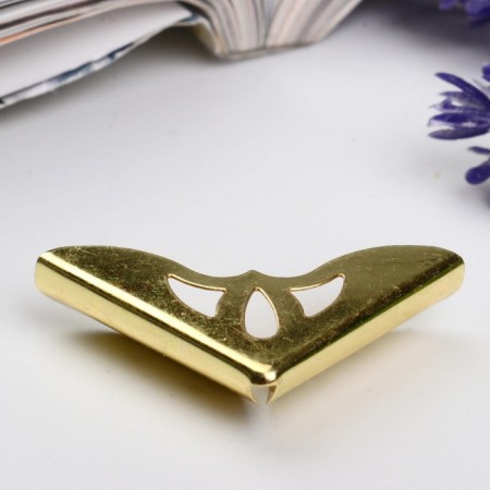 Metal corner "Antique" gold 3.1x3.1x0.7 cm-1