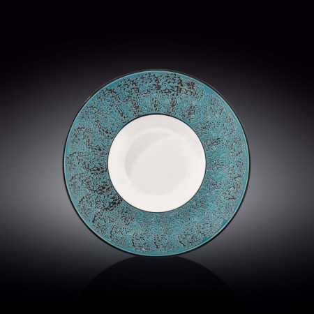 Deep plate Wilmax England Splach, D = 25.5 cm, 1.5 l, the color of the blue