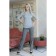 Female trousers, size 48, gray color