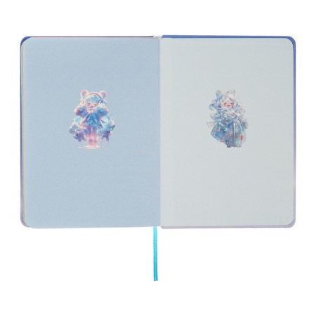 Notebook Gift Book 96l, line, color cut, PVC anime PVC cover (17.7x12.4cm)-8