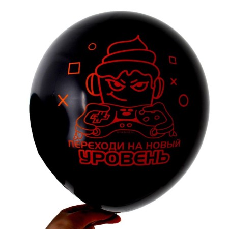 Bouquet of balloons "New Level", latex, foil, set of 7 pcs.-5