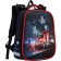 School backpack 38 x 30 x 16 cm, ergonomic back, Stavia "Red Truck"