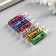 Glitter set 6 bottles "flakes", glitter weight of 1 bout - 1.2 g, color mix