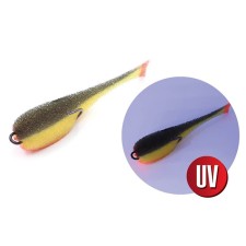 Yaman foamy fish on a double, 80 mm, color 19 UV, 5 pcs.