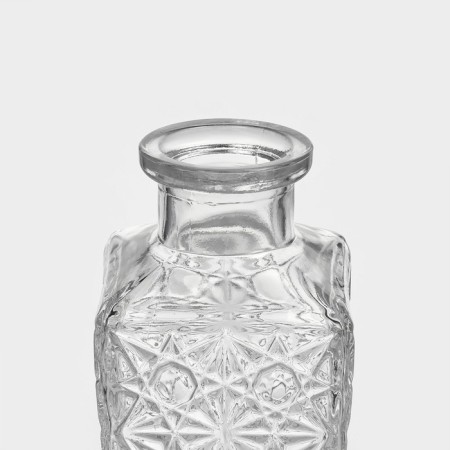 Glass jar for spices with a cork lid of the parf. Pattern ", 170 ml-4