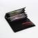 Women's wallet on a magnet, black color