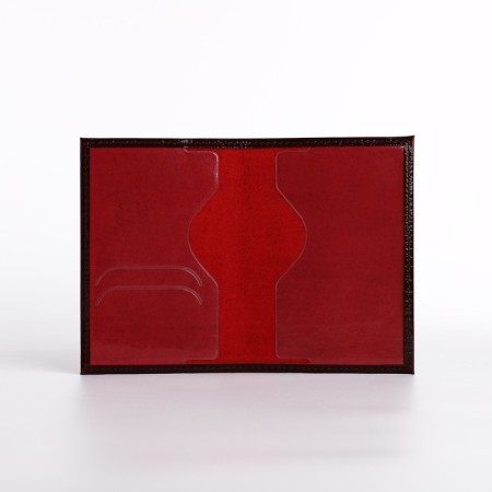 Cover for passport, burgundy color-4