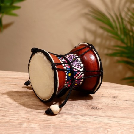 Souvenir musical instrument "Damaru drum" 9x9x9 cm-3