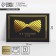 Congratulatory card "Babochka tie", black craft, 10 x 15 cm