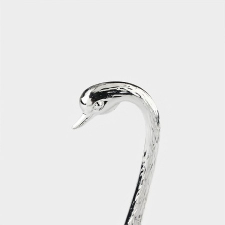 Set of spoons on the stand Magistro "Silver Swan", 7.5 × 5 × 14 cm, silver color-4