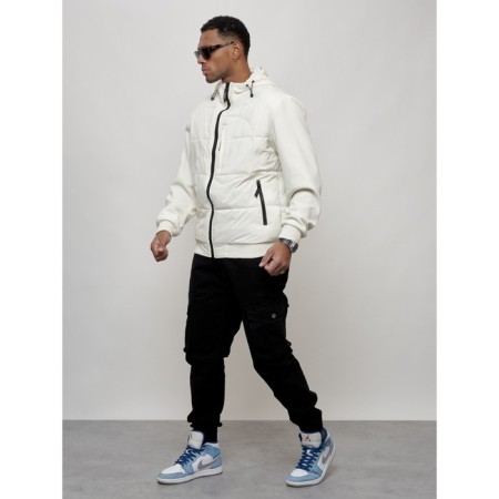 Sports male jacket, size 48, white color-1
