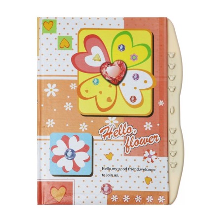 Notebook Gift Book on the castle, A6+, 48 sheets, line "Flowers", mix-4
