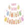 Apron kitchen with a photo print "Easter garland", adjustable, size OS