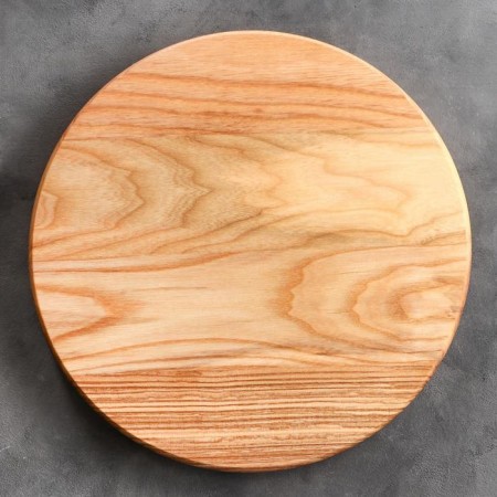 Menzhitsa wooden "round", with a cutting board, d = 30 cm, an array of ash-2