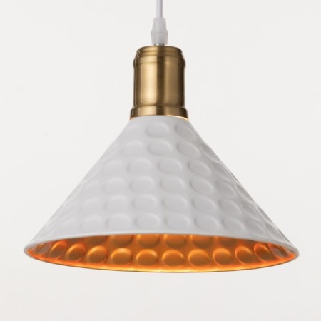 Lamp "Chekaka" E27 40W White-gold 24x24x17-117 cm-2