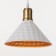 Lamp "Chekaka" E27 40W White-gold 24x24x17-117 cm