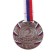 Prize medal 057 diam 5 cm. 2 place, tricolor. Color ser. With a ribbon
