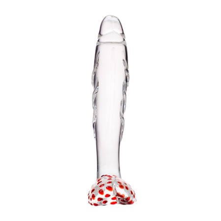 Unrealistic phallimitator Sexus Glass, glass, transparent, 17.5 cm-1