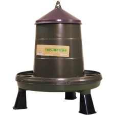Bunker feeder for poultry for 2 kg, on legs, mix, eco recycled