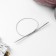 The knitting needles are circular, for knitting, with a metal cable, d = 3.5 mm, 10/40 cm