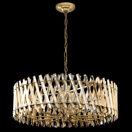Suspendor Lamp Citilux "Ingvar" CL334293, 77x77x45 cm, 10x60W, E14, brown color-1