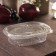 The plastic disposable container with an insoluble lid pr-rks-350, 350 ml, 15.9 × 13 × 4 cm, the color is transparent